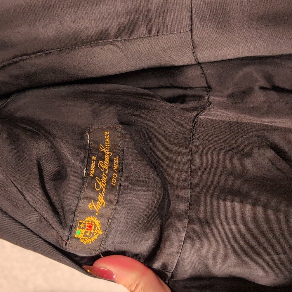 Brooks Brothers Black Trench Coat 💯 Wool - Like New‎ - Picture 5 of 9
